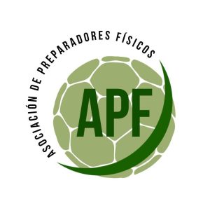 Logo APF compuesto por un balón verde y semicírculo verde oscuro.